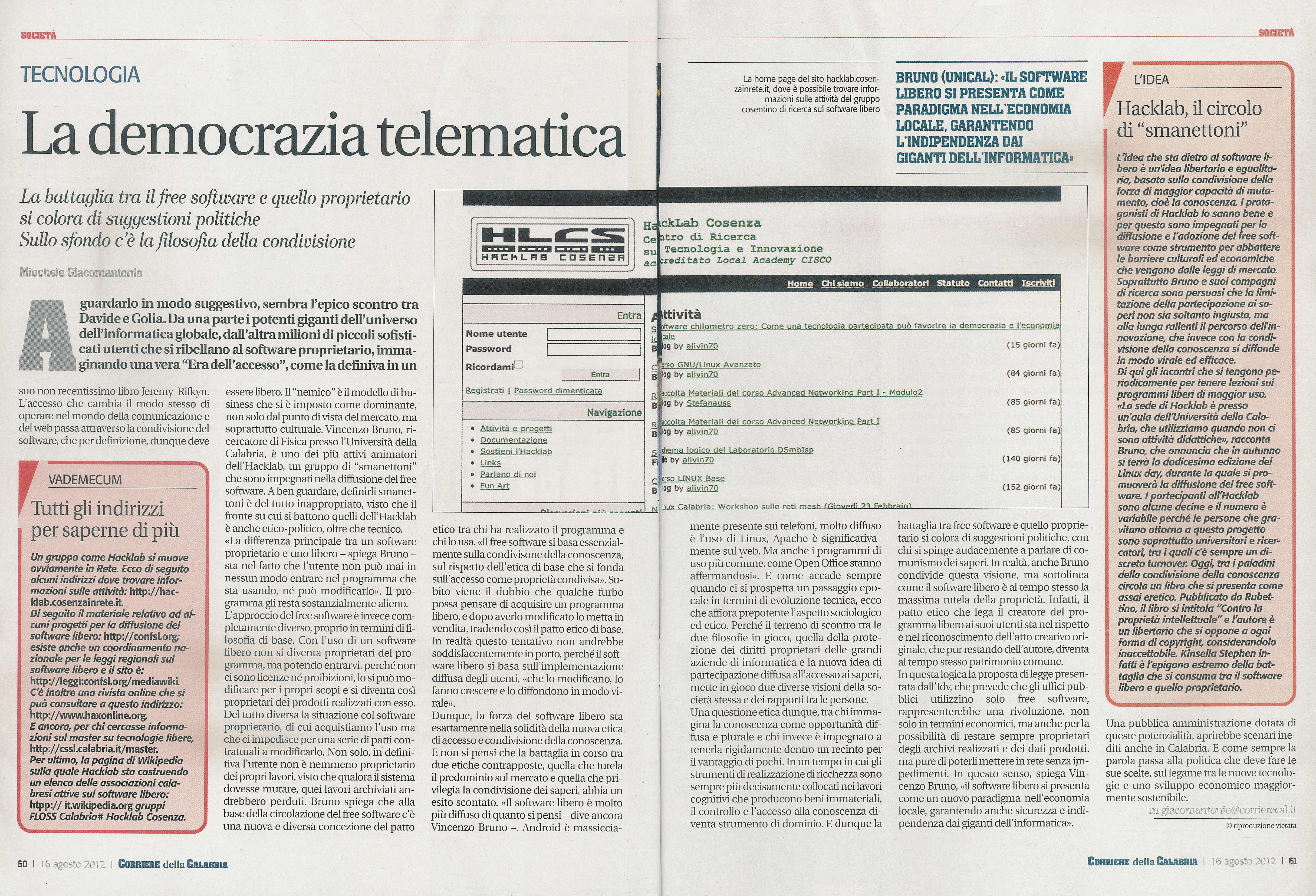 La Democrazia Telematica